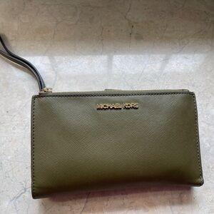 Michael Kors Sage Green Wristlet